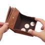 Custom Logo Luxury Credit id Card Holder Minimalist Wallet PU Leather Men Bi-Fold Wallets