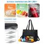 LOVEVOOK Quilted Large Capacity 15.6 Inch Work Business Laptop Bag with Insulated Lunch Compartment Lunch Tote Bag for Women