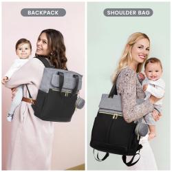 wholesale weekend travel changing pad maternity mom daddy diapers coolers convertible shoulder  tote baby diaper backpack bags