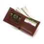ZHF024 Short Men's Purse PU Leather Two-fold Card Bag Multi-functional Wallet Zero Wallet Creative Card Bag Wholesale