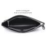 Custom Luxury Casual Unisex Designer Branded Genuine Crocodile Skin Leather Envelope Clutch Pochette Bag With Wristlet For Men