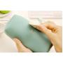 HR206 New Trend PU Snap Pen Bag Simple and Fresh Students Stationery Pencil Box Customized Logo Business Gift Pencil Storage Bag