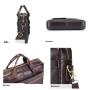 ZWY314 New Men Genuine Leather Briefcase Business Daily Simple Laptop Organizer Wholesale Retro Practical Waterproof Handbag