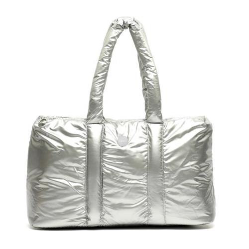 CHANGRONG Custom puffer duffle bag Women Quilted Overnight Weekender travel Bag for Sports