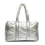 CHANGRONG Custom puffer duffle bag Women Quilted Overnight Weekender travel Bag for Sports