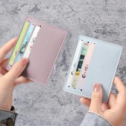 Small card case female compact ultra-thin mini bus bank card holder portable anti-magnetization card bag