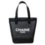 Small Fragrant Wind Mesh Tote Bag Black and White Letter Hollow Breathable Cosmetic Bag Portable Bag