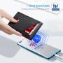 Slim Wallets Money Clip for Men Leather Card Holder Wallet RFID Blocking Front Pocket Bifold Minimalist Credit Card Case