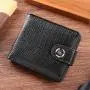 Wholesale of men's PU leather wallets Short style hot-selling card holders. Fashionable foreign trade men's money clips