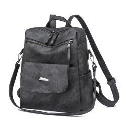 SC039 Fashion Women Backpack Purses Vintage Outdoor Travel Backpack Ladies Waterproof PU Leather Casual Shopping  Backpacks