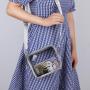 Women Shoulder Bags Clear Bag Stadium Waterproof Handbag for Shopping Trendy Sling Crossbody Bags 11 Colors
