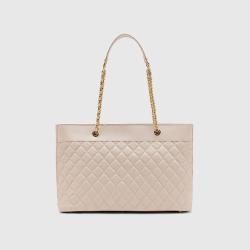2024 Custom New Fashion Large Capacity Famale Handbags Luxury Lady Pu Leather Shoulder With Nice Chain Tote Bag For Women
