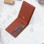 Slim Leather Wallet For Men Front Pocket Wallet Id Window Card Case With Rfid Blocking