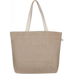 Custom women 100% Jute Canvas Printed Large Burlap Tote Bag High capacity Storage Bag Handbag