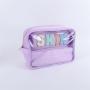 Keymay Hot Sale RTS Stock S M L XL 7 Colors Waterproof Clear Pvc Cosmetic Bag High Quality Makeup Bag Cosmetic Travel Wash Bags