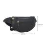 Factory Wholesale Stylish Fashion Leather Fanny Pack Sport Waist Bag Outdoor With Carbon Lined