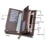 OEM013 Men Wallets Classic Long Style Card Holder Male Men Purse PU Leather Zipper Large Capacity Brand Luxury Wallet For Men