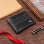 New men's wallet short money clip men's youth fashion leisure embossed multi-card position thin section soft wallet coin purse