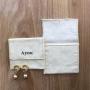 Wholesale Luxury Envelope Style Cotton Flannel Jewelry Gift Bag with Flap Jewelry Pouch