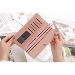 2023 New Fashion Solid Matte Zipper Long Handheld Wallet cartera de hombre For Daily Men Card Holder Wallet