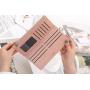 2023 New Fashion Solid Matte Zipper Long Handheld Wallet cartera de hombre For Daily Men Card Holder Wallet
