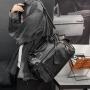Classic Men's Handbag Solid Color Luxury Mens Bags PU Fashion Travel Bag Trend