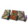 ZR778 Women's Clutch Bags Ethnic Style Embroidery Wallet Long Handbag Cloth Zipper Coins Wallet Purse Stylish Mobile Phone Bag