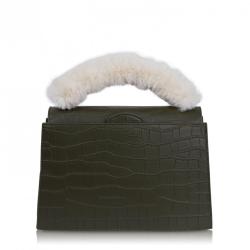 Custom Fashion Fur Crocodile Bag Women 2020 Crossbody Messenger Bags