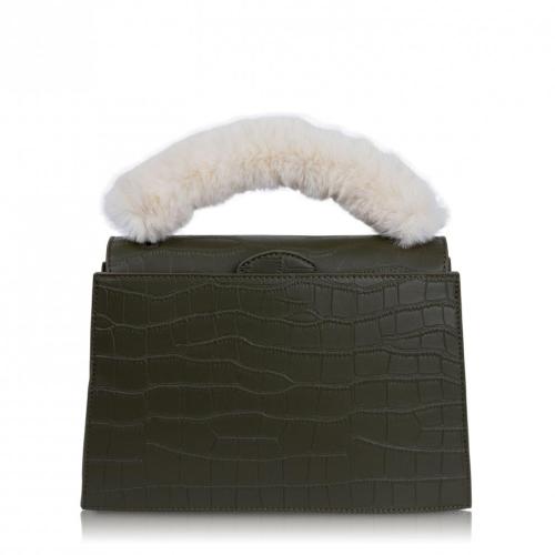 Custom Fashion Fur Crocodile Bag Women 2020 Crossbody Messenger Bags