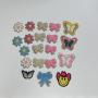 Custom Letter Pattern Patches Christmas Chenille Patches Heart Smile Flight Lightening Palm Tree Rainbow Self-adhesive Stickers