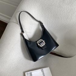 New Design Women Handbags Luxury Metal Decoration Lady Underarm Shoulder Bag Large Capacity Fashion PU Leather Hand Bags