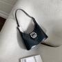 New Design Women Handbags Luxury Metal Decoration Lady Underarm Shoulder Bag Large Capacity Fashion PU Leather Hand Bags