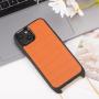New Design Custom Leather Mobile Phone Back Cover With Necklace Chain Crossbody Phone Case For Iphone 13
