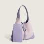 2024 New Women'S Bag Fashion All-In-One Large Capacity Underarm Tote Bag High-Grade Sense Of Niche Color Patchwork Handbag