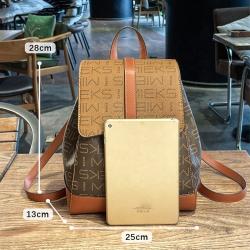 2023 New Versatile Retro Printed Backpack Large Capacity Backpack Korean Edition Student Schoolbag Travel Bag