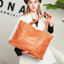Custom Oem Odm Sac Dame Luxury Genuine Leather Large Zipper Fashion Casual Ladies Trendy Women Shoulder The Tote Bags Handbags