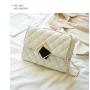 2023 New Korean Small Square Bag With Lock Fashion Chain Single Shoulder Messenger Bag Luxury Female Diamond lattice Handbag