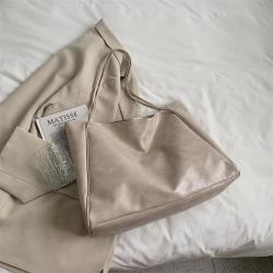 Casual large bag, new trendy fashion, simple ins women's bag, shoulder bag, large capacity commuting tote bag