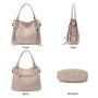 REALER 2023 designer luxury PU black womens shoulder bags large capacity women tote handbags.