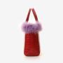 New Design Luxury  Women Cross Body Bag Custom Logo Shoulder Bag High Quality PU Leather With Fur Ladies Handbag