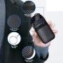 Custom Carbon Fiber PU Fabric RFID Signal Blocking Leather Car Key Pouch for Cell Phone