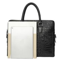 2024 Custom Crocodile Genuine Leather Laptop Hand Bag For Business Briefcase Men