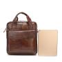 ZF376 Men Bag New Genuine Leather Briefcase Handbag Single Shoulder Crossbody Bag Business Youth Vertical Boy Shoulder Bag