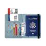 ZF224 PU Document Bag RFID Travel Passport Wallet Anti-theft Swipe Card Bag Multifunctional Waterproof Handheld Bag