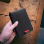 Vintage mens leather money clip bifold card holder slim leather carbon fiber money clips for men