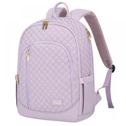 LOVEVOOK Anti-Theft Quilted Polyester Fashion Back Pack Waterproof Carry on Travel Bag Large School Laptop Backpack For Women