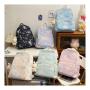 HR758 Hot Selling School Girl Backpack Travel Fresh Shoulder Bag Cute Laptop Backpack Contrasting Colors Student Schoolbag