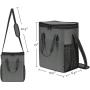 6 Bottle Wine Carrier Insulated Leakproof Padded Wine Cooler Carrying Tote Bag for Travel Camping and Picnic