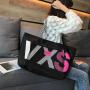 Gelory Large Capacity Waterproof Dry And Wet Separation Shoulder Travel Bag Women Shopping Alphabet Beach Bag