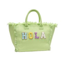 RTS Durable Eco Friendly Fringe Tote Bag Heavy Duty Reusable Canvas Beach Bag Women Custom Hand Tote Bag